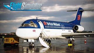 MIND-BLOWING REALISM | Real Airline Pilot | British Midland F28 Professional | Full Flight | MSFS