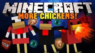 Minecraft: КУРИЦЫ! (Курица Гигант, Алмазная курица и тд) Обзор модов [More Chickens Mod]