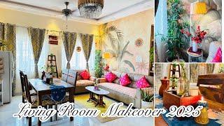Indian Living Room Makeover with a pop of color |Living Room Decorating Ideas
