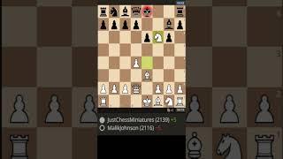 First miniature against the Franco Hiva Gambit #chess