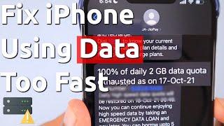 iPhone and iPad Using TOO MUCH CELLULAR DATA So Fast?  Let's Fix It