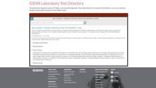 How to use the IDEXX Laboratory Test Directory