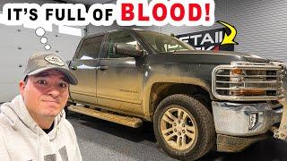 Cleaning a Hunter's BLOODY Truck! | Super Muddy Truck Wash!