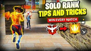 Solo Rank Push Tips and Tricks in Free Fire  How To Push Rank In Free Fire | Solo Grandmaster Push