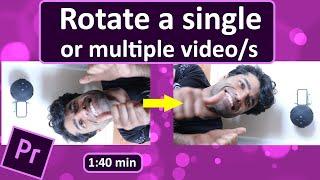 How to rotate a video in Premiere Pro