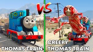 GTA 5 : THOMAS TRAIN VS CREEPY THOMAS TRAIN (WHICH IS BEST?)