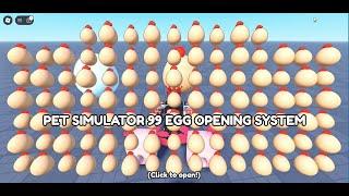 Pet Simulator 99 inspired Egg Hatching System showcase | Roblox Studio