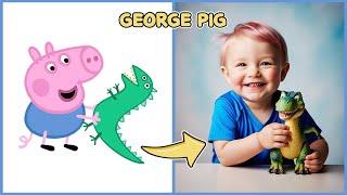 PEPPA PIG Animation Movie Characters As HUMAN | George PigCandy Cat Mandy Mouse