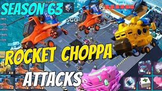 Boom Beach Warships Season 63 [️ 6 ER. Rocket Choppa Attacks with Heavy]