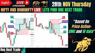 Live Nifty intraday trading | Bank nifty live trading | Live options trading | 28th NOV 2024 dhan