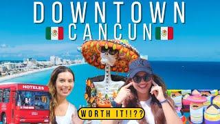 WE GOT LOST! Taking Bus from Hotel Zone to DOWNTOWN CANCUN TIPS - Tourist Trap or Must-Visit?