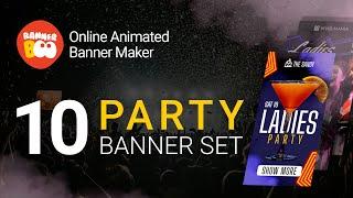 10 Party Advertising Templates | BannerBoo Banner Maker