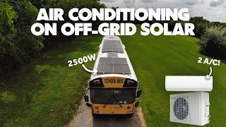 Run 2 A/C units on OFF-GRID solar ONLY (it's easy!)