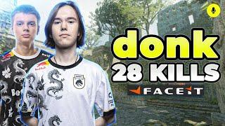 donk 28-14 Faceit Ranked with kyousuke (Ancient) Voice Comms #CS2 #POV