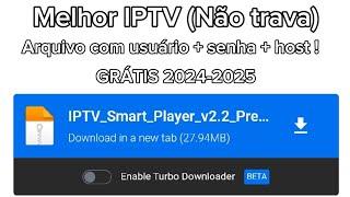 MELHOR IPTV APK + LOGIN VIA MEDIAFIRE ! 2024