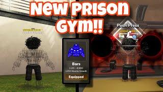 BUYING THE NEW PRISON GYM AND BARS ALTER IN THE NEWEST GYM LEAGUE UPDATE!! (Roblox)