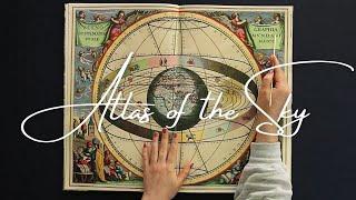 ASMR Historical Maps of the Sky: Harmonia Macrocosmica (soft spoken, tracing, page turning)