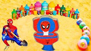 How to make Skibidi Toilet with Spiderman & Big Toothpaste Eruption and Fanta, Coca Cola vs Mentos