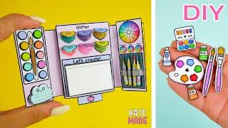 MINI ORGANIZER WITH PAINTS FOR PAPER DOLL | PAPER CRAFTS YOU NEED TO TRY