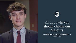 Master's Student in Hospitality, Entrepreneurship & Innovation - Gaëtan Deschaux Testimonial