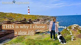 A slow week in Scotland- mindful habits, thrifting, van trips & plant-based cooking