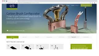 The Schunk Carbon Brush Configurator