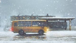 Siberian City Life WebcamWinter in Siberia‍Winter/Simple Life / Bus Station