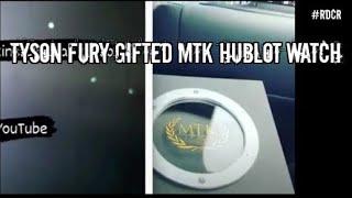 Tyson Fury Shows Off His Gifted Customised MTK Global Hublot Watch #tysonfury #mtk #hublot