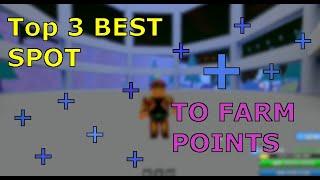 TOP 3 BEST SPOTS TO FARM POINTS | Jojoblox | Roblox