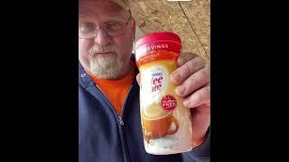 MAN SHOWS COFFEE CREAMER POWDER IS FLAMMABLE