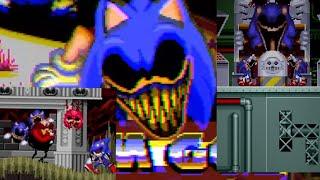 SONIC.EXE ONE LAST ROUND EGGMAN DEMO (ALL SECRETS, ALL ENDINGS, ALL DEATH SCENES)