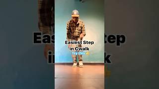 Easiest step in Cwalk footwork #cwalk #vstep #cwalktutorial #jddancetutorial #hiphop