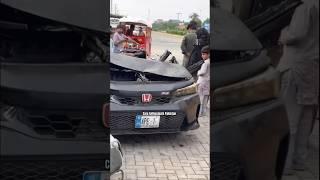 Honda Civic Rs Turbo Destroyed | Horrible Accident Pakistan