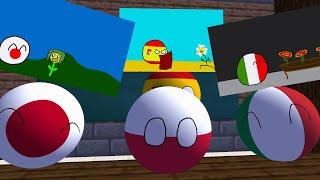 Countryballs School: Draw Art flowers (Minecraft Animation)