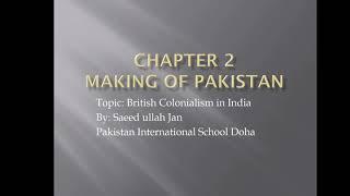 Pak study 9 British colonialism in India