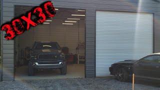 30x30 Metal Garage is complete!