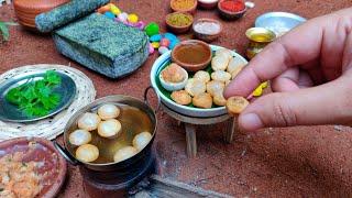 Miniature Pani Puri | Golgappa Recipe | Mini Puchka | Rini's Miniature |