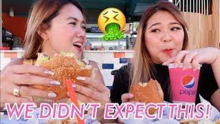 LETTING THE PERSON IN FRONT OF US DECIDE WHAT WE EAT CHALLENGE | Lovely Geniston