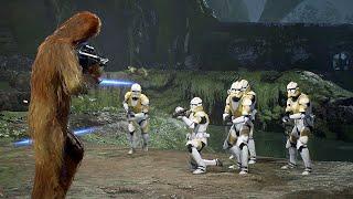 Clone Troopers vs Wookies - STAR WARS JEDI FALLEN ORDER NPC Wars