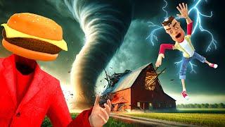 We Built a TERRIBLE Shelter to Survive Tornadoes in Gmod! (Garry's Mod RP)