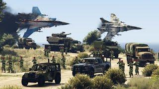 Ukrainian Troops Destroy Russian Tank Convoy In Huge Explosions In Donetsk |Fz Gamerz | GTA5