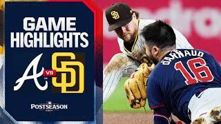 Braves vs. Padres NL Wild Card Game 1 Highlights (10/1/24) | MLB Highlights