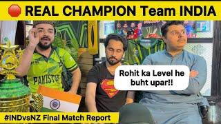 REAL CHAMPION INDIAN Cricket on TOP | IND vs NZ Match Report | Pakistan Reaction on IND vs NZ