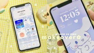 iphone xs max makeover in 2023  | lock screen, widgets, & new accessories