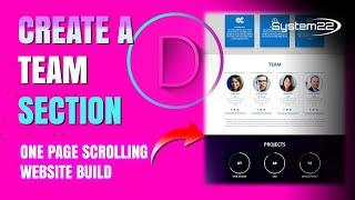 Divi Theme Create A TEAM MEMBER SECTION 