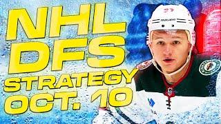 NHL DFS Strategy Thursday 10/10/24 | DraftKings & FanDuel Daily Fantasy Hockey Picks