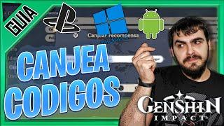 ⭐COMO CANJEAR CODIGOS EN GENSHIN IMPACT gameplay español | NEXER