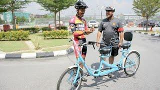 Muhammad Adib & Steve On Tandem Bicycle!