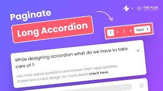 How to Add Pagination to Long Accordion in Elementor (Part 3/8)