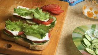 Eng oson nonushta. Sendvich tayyorlash. Cucumber sandwich. Сендвич  на завтрак.